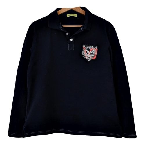 Pre-owned Versace Polo Shirt In Navy
