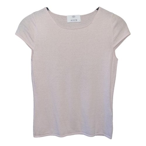 Pre-owned Allude T-shirt In Pink