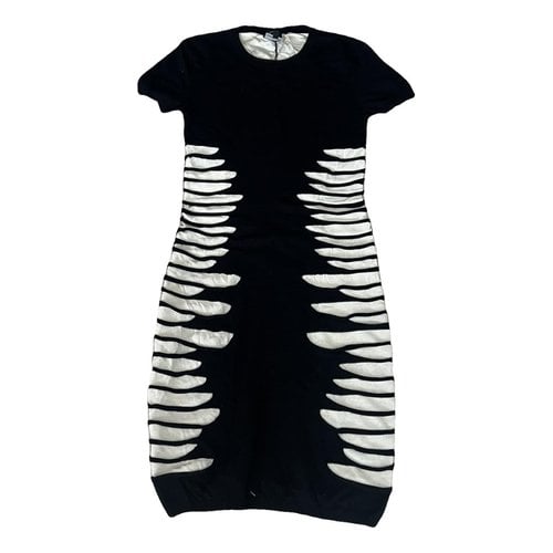 Pre-owned Mcq By Alexander Mcqueen Mini Dress In Black