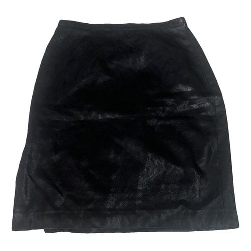 Pre-owned Versace Mid-length Skirt In Black