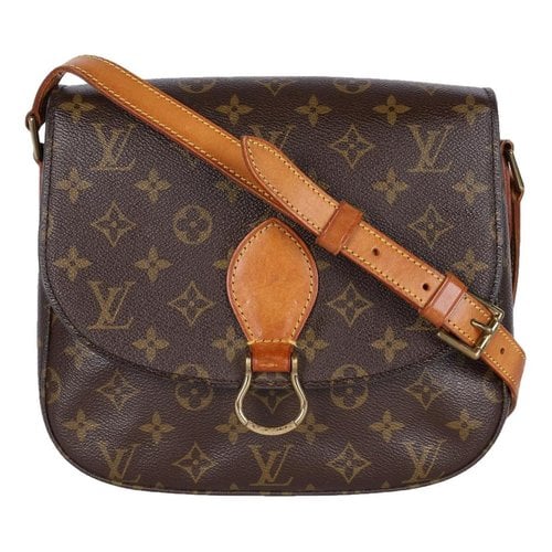 Pre-owned Louis Vuitton Saint Cloud Leather Crossbody Bag In Brown