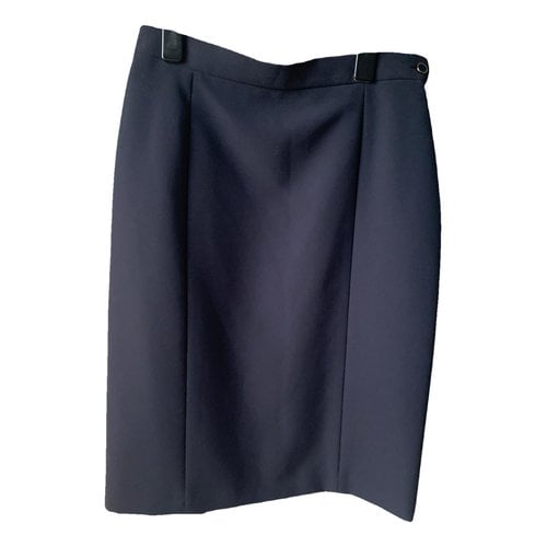 Pre-owned Ferragamo Mid-length Skirt In Navy
