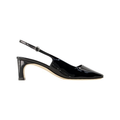 Pre-owned Aeyde Leather Sandal In Black