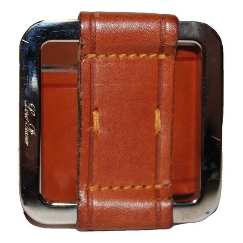 Pre-owned Loro Piana Leather Belt In Brown