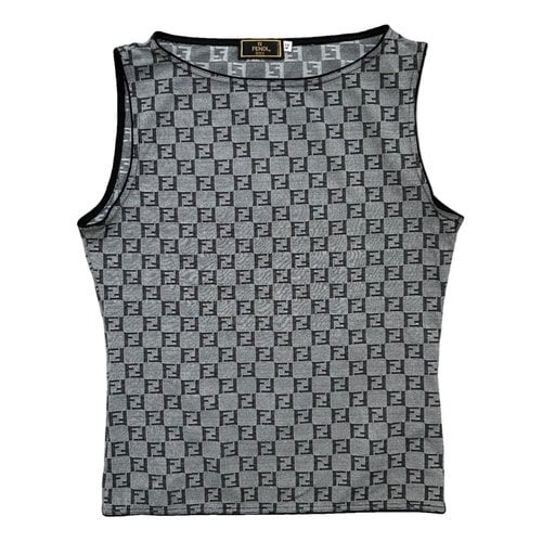 Pre-owned Fendi Vest In Grey