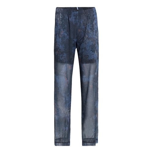 Pre-owned Mcq By Alexander Mcqueen Trousers In Blue