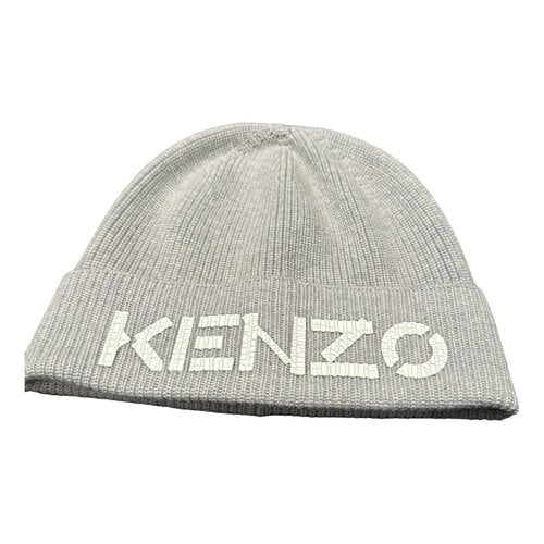 Pre-owned Kenzo Wool Beanie In Grey