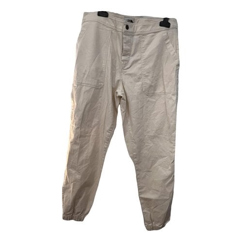 Pre-owned The North Face Large Pants In Ecru