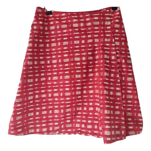 Pre-owned Piazza Sempione Mid-length Skirt In Red