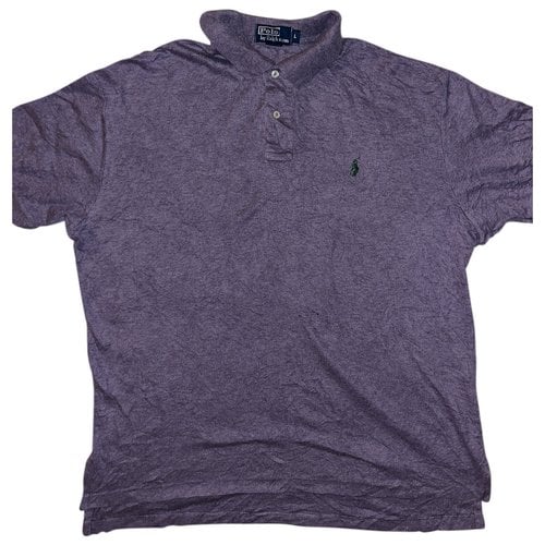 Pre-owned Polo Ralph Lauren Polo Shirt In Burgundy