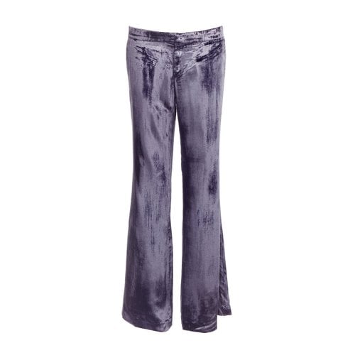 Pre-owned Gucci Carot Pants In Purple