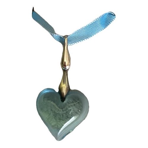 Pre-owned Lalique Crystal Pendant In Turquoise