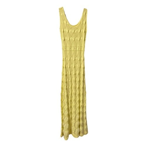 Pre-owned Maison Ullens Maxi Dress In Yellow