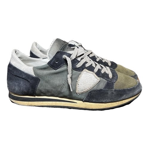 Pre-owned Philippe Model Low Trainers In Blue