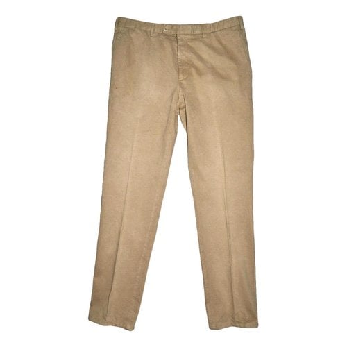 Pre-owned Fay Trousers In Beige