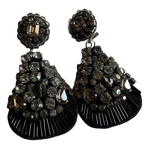 Pre-owned Radà Cloth Earrings In Black