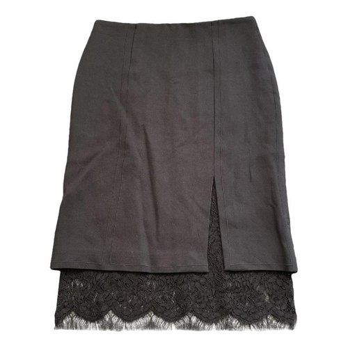 Pre-owned Giambattista Valli Wool Mid-length Skirt In Black