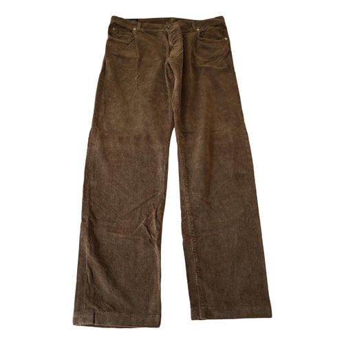 Pre-owned Kiton Straight Jeans In Brown