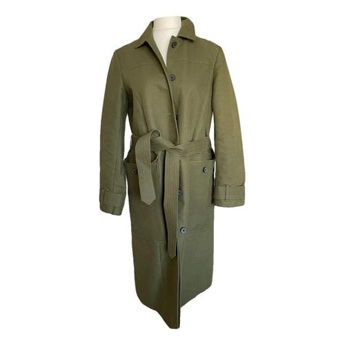 Pre-owned Whistles Trench Coat In Green