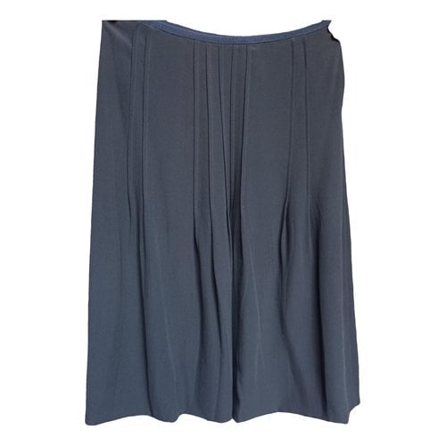 Pre-owned Aspesi Silk Mid-length Skirt In Grey