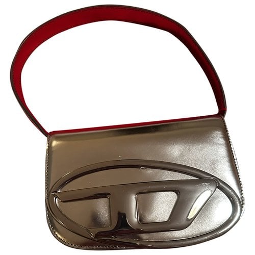 Pre-owned Diesel Leather Handbag In Silver