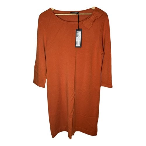 Pre-owned Luisa Cerano Mid-length Dress In Orange