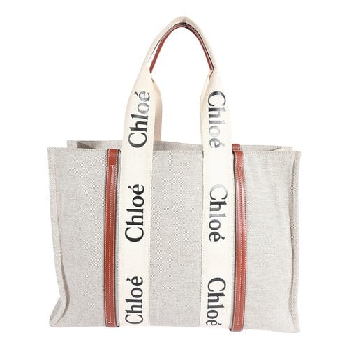 Pre-owned Chloé Leather Handbag In White