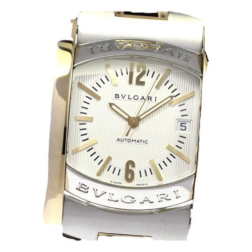 Pre-owned Bvlgari Assioma Watch In Silver