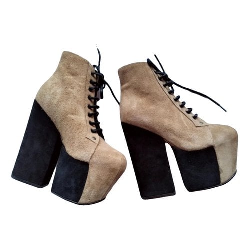 Pre-owned Jeffrey Campbell Boots In Camel