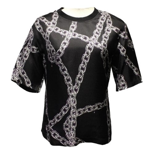 Pre-owned Louis Vuitton Silk T-shirt In Black