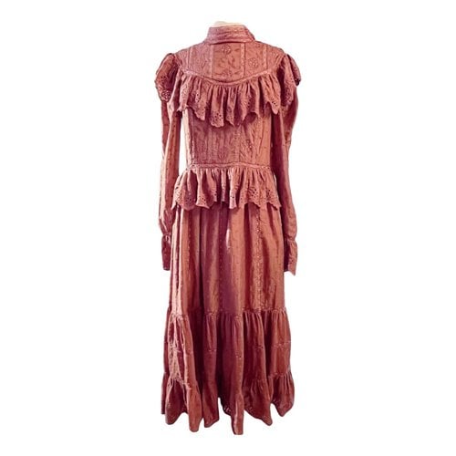 Pre-owned Ulla Johnson Silk Mid-length Dress In Pink