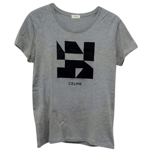 Pre-owned Celine T-shirt In Grey