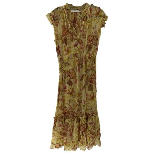 Pre-owned Zimmermann Mid-length Dress In Yellow
