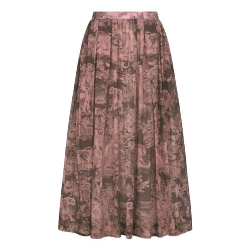 Pre-owned Dior Maxi Skirt In Multicolour