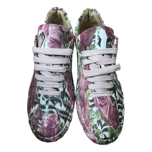 Pre-owned Philipp Plein Leather Trainers In Multicolour