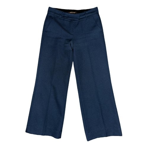 Pre-owned Roberto Cavalli Wool Short Pants In Blue