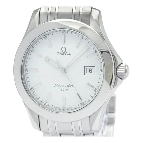 Pre-owned Omega Seamaster Watch In White