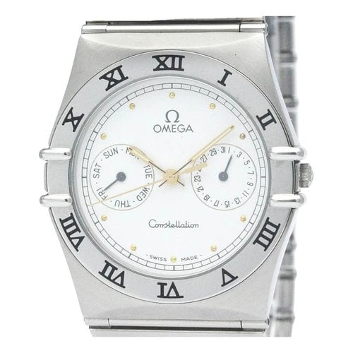 Pre-owned Omega Constellation Watch In White