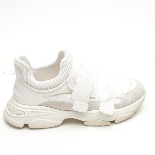 Pre-owned Dior Leather Trainers In White