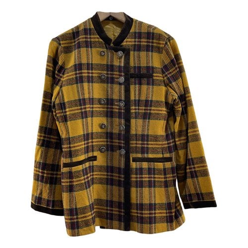 Pre-owned Kenzo Wool Jacket In Yellow