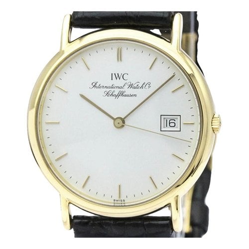 Pre-owned Iwc Schaffhausen Portofino Watch In White