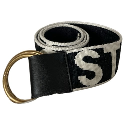 Pre-owned Stella Mccartney Cloth Belt In Black