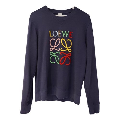 Pre-owned Loewe Sweatshirt In Navy