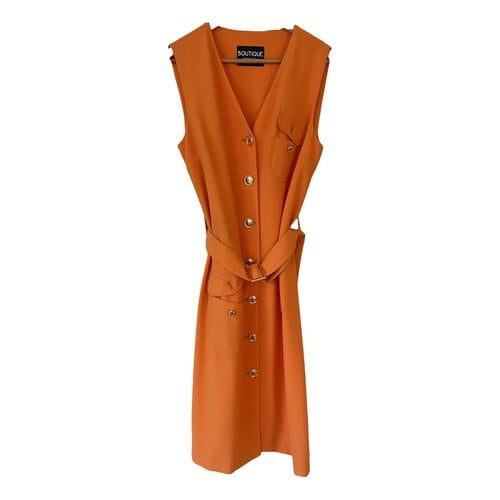 Pre-owned Moschino Mid-length Dress In Orange