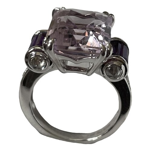 Pre-owned Mauboussin White Gold Ring In Purple