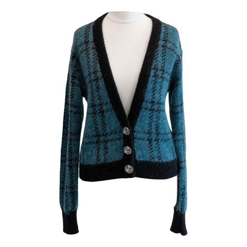 Pre-owned Alessandra Rich Wool Cardigan In Blue
