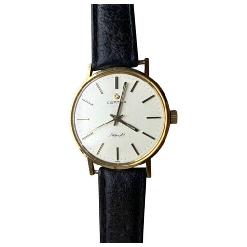 Pre-owned Certina Yellow Gold Watch