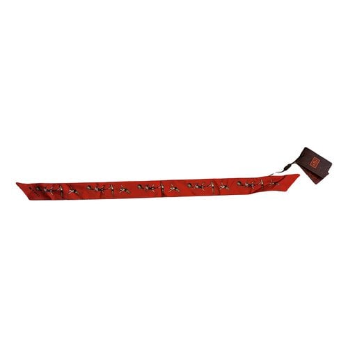 Pre-owned Etro Silk Choker In Red