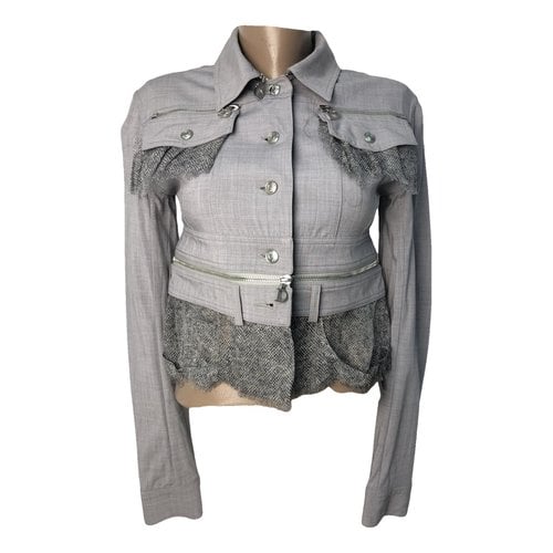 Pre-owned Dior Short Vest In Grey