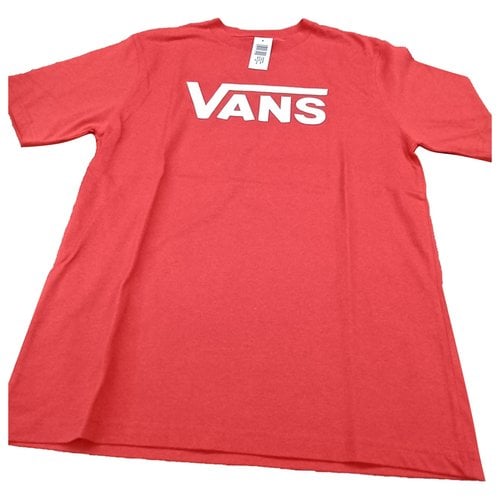 Pre-owned Vans T-shirt In Red
